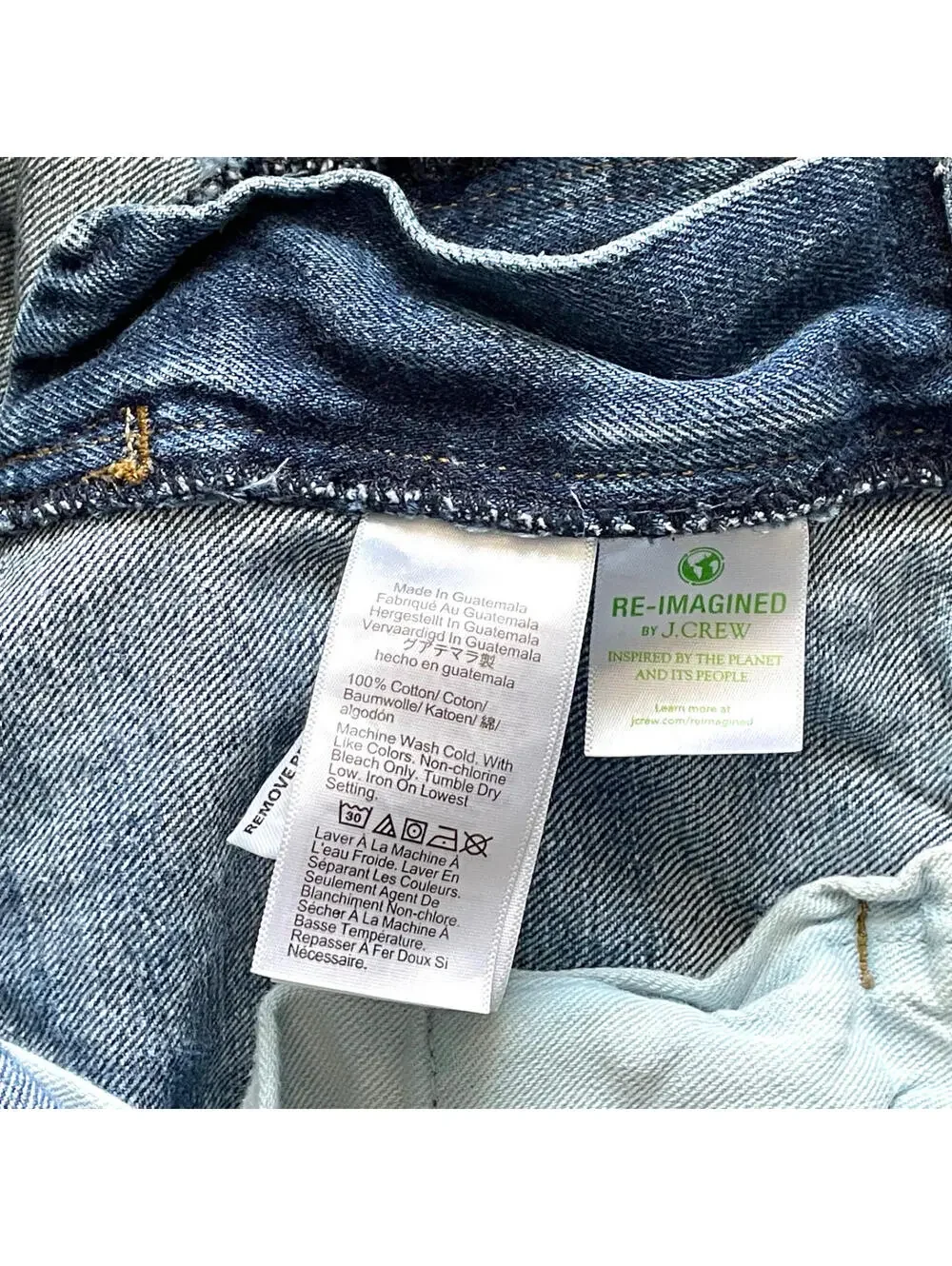 J Crew Jeans Mens 33x32 Medium Wash Straight Leg Denim Blue Casual Pants CLEAN